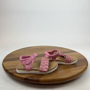 Little Kids Girls Nina Neriah Strappy Pink Flowers Platform Sandals Size 9 C EUC